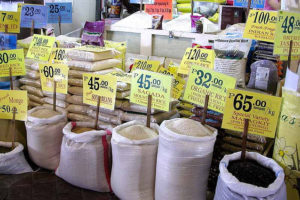 selling rice