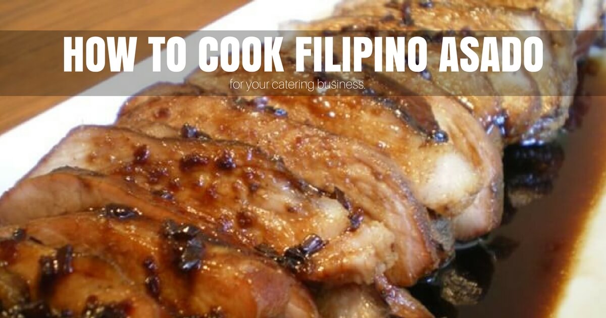 Food Catering Business Menu Filipino Pork Asado