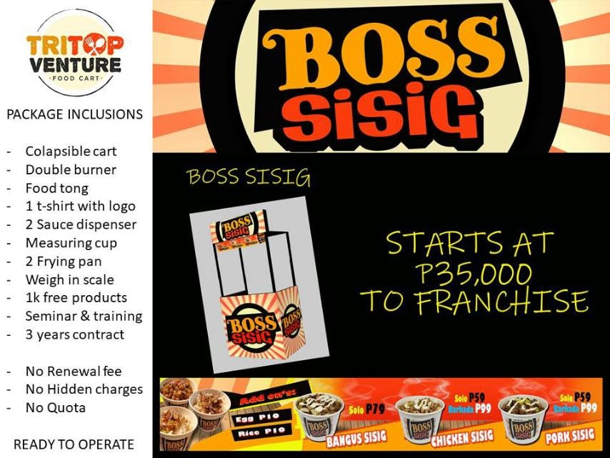 Franchising Boss Sisig