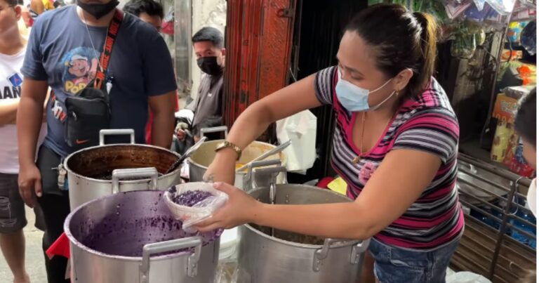 How This Viral Ube Champorado Stall In Caloocan Started And Attracted Crowds